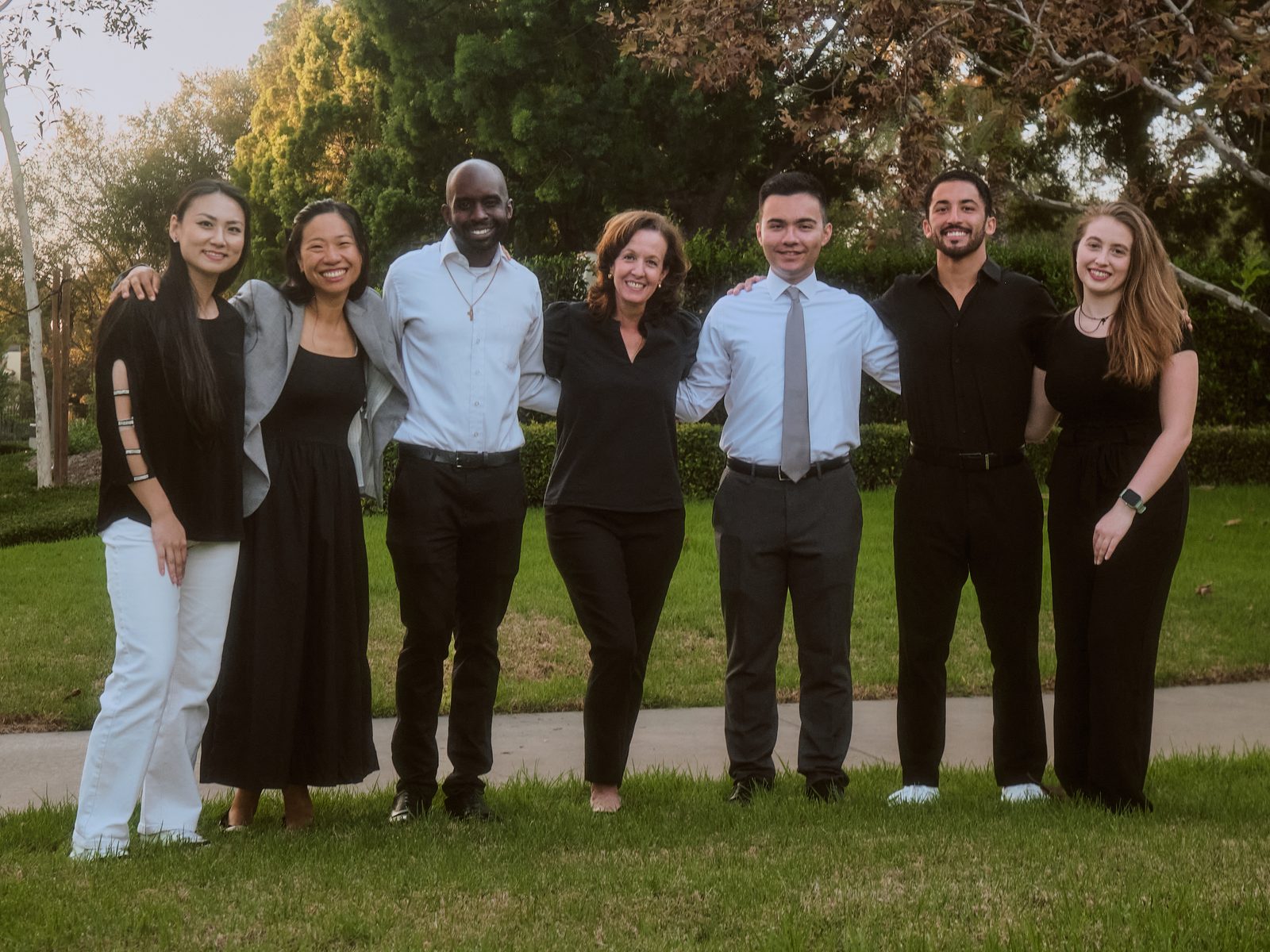 Members of the All Saints Orthodox Academy founding faculty, photographed together outdoors