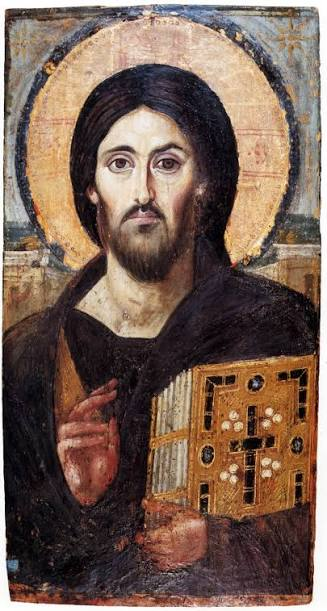 Christ Pantocrator, the sixth-century icon from Saint Catherine's Monastery, Sinai